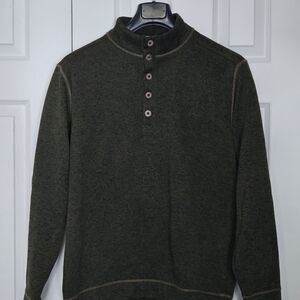 Vintage Weatherproof Button-Up Cardigan - Black with Purple Button